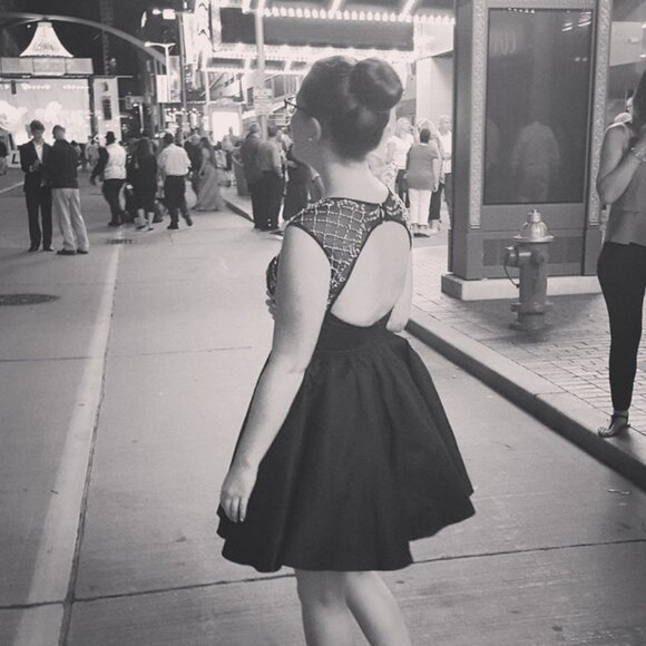 ModCloth Chi Chi London Black Sequin Pearl Cocktail / Homecoming Dress - Picture 8 of 8